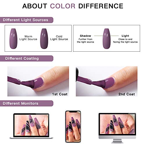 MTSSII Gel Nagellack 12 Farben Set UV LED Einweichen Nail Art Maniküre Salon DIY Home Geschenkset 8ml – Bild 5