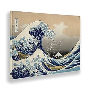 Giallobus – Schilderijen – Hokusai – De grote golf van Kanagawa – Canvasdoek – 140×100 – Klaar om op te hangen – Moderne…