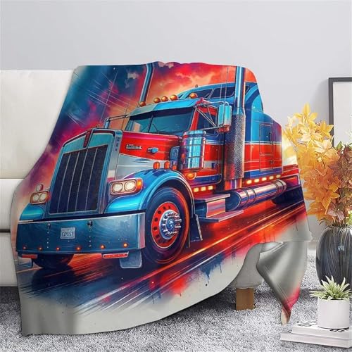 Jeté de canapé camion 3D couverture microfibre chaude 200x230 - 7