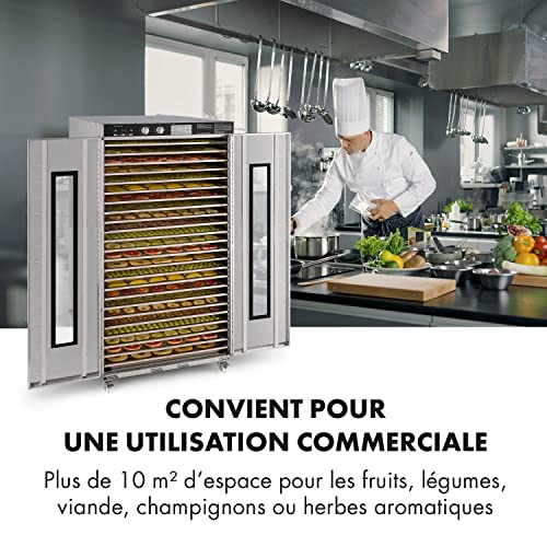 Klarstein Master Jerky - Dörrautomat, Dehydrator stufenlos regelbare Temperatur von 40-90 °C, 15h-Timer, DigiSet Control… – Bild 3