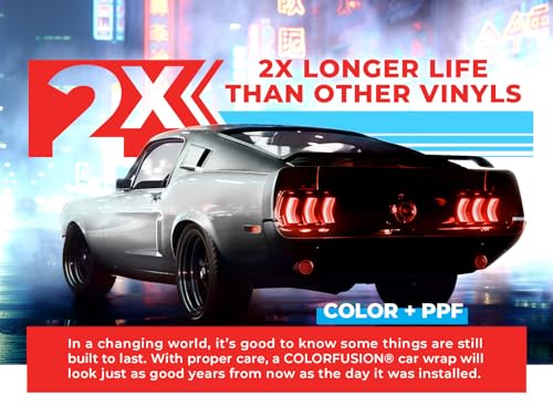 Image of ColorFusion PPF by VViViD, Gloss Polar White Dry Apply PPF Vinyl Car Wrap Roll 6ft x 5ft