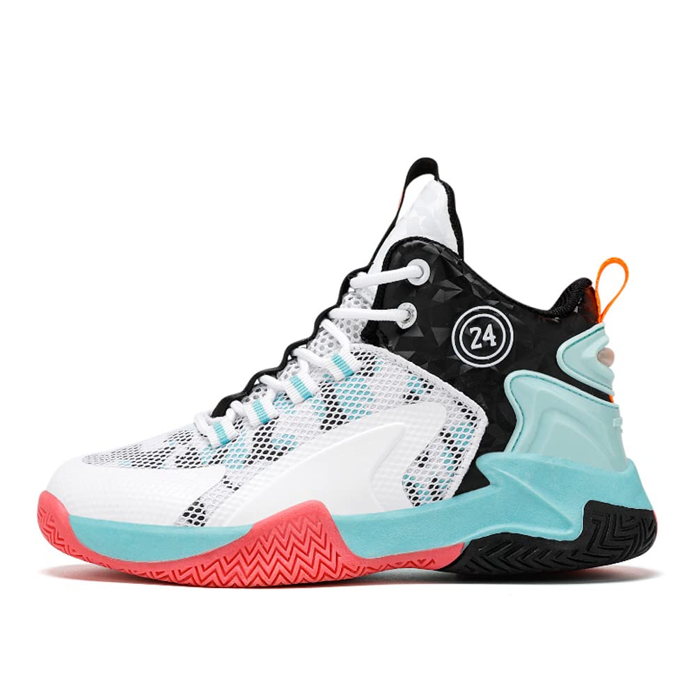 Kinder-Basketballschuhe High-Top-Dämpfung Leichte rutschfeste atmungsaktive aktive Outdoor-Sportschuhe Unisex