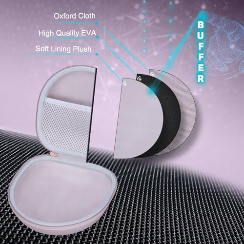 Image of Headphone Headset Case for JLab JBuds Lux ANC /JLab Go Lux ANC /TOZO T3 /Beats /JBL /BERIBES /Picun /KVIDIO Noise Cancelling Over-Ear Foldable Headphone, Mauve