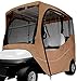 Classic Accessories Fairway Golf Cart Travel Enclosure, Khaki, Short Roof