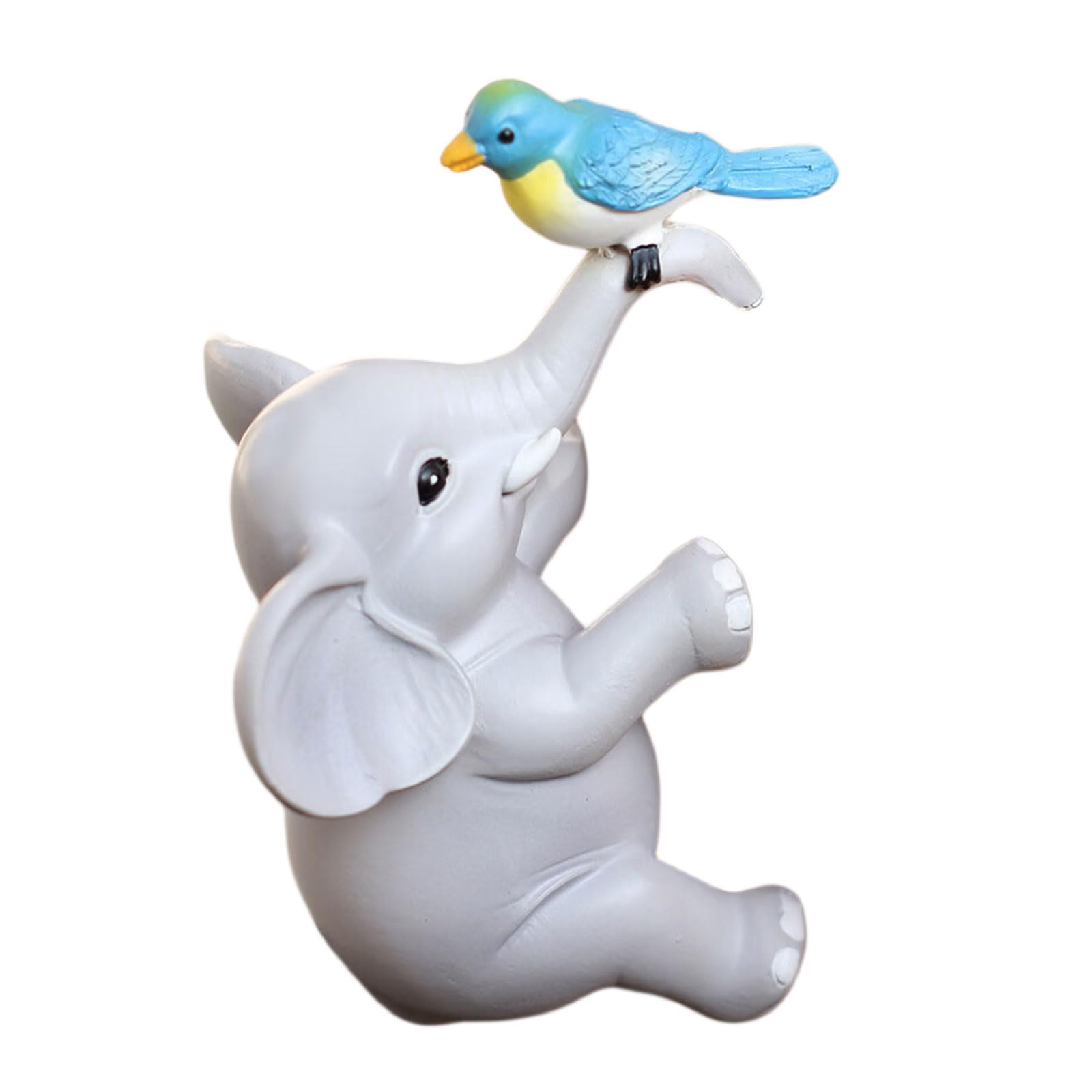 Snorvixre Creative Elephant Bird Resin Hanging Planter for Garden and Home Decor Hanging Farmer Ornaments