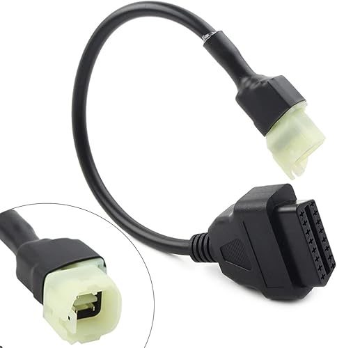 Miniatura 6 de GZYF 4Pins OBD2 escáner herramienta de diagnóstico adaptador de cable, cable lector de código para HONDA CB1100, CBR600RR/1000RR, NC750, VFR800,