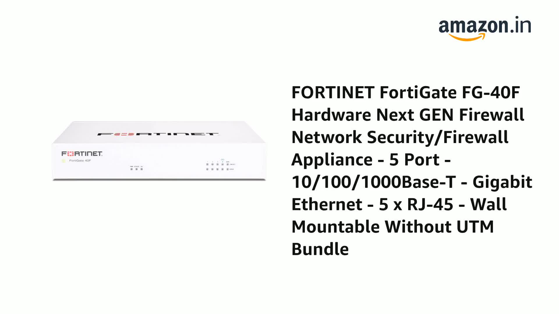 HogoR FORTINET Fortigate FG-40F Hardware Next GEN Firewall Network