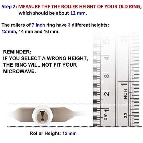 8.8" Microwave Turntable Ring with 15 mm Rollers, 8.8 inch 15 Millimeters - Picture 20 of 55