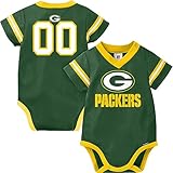 Gerber Unisex Baby Standard NFL Jersey Onesie Bodysuit, Team Color, 0-3 Months