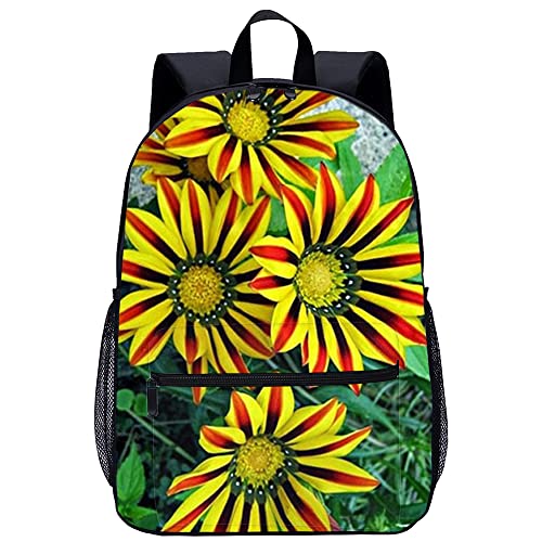 Sac d'école pour jeunes étudiants imprimé 3D floral avec grand format