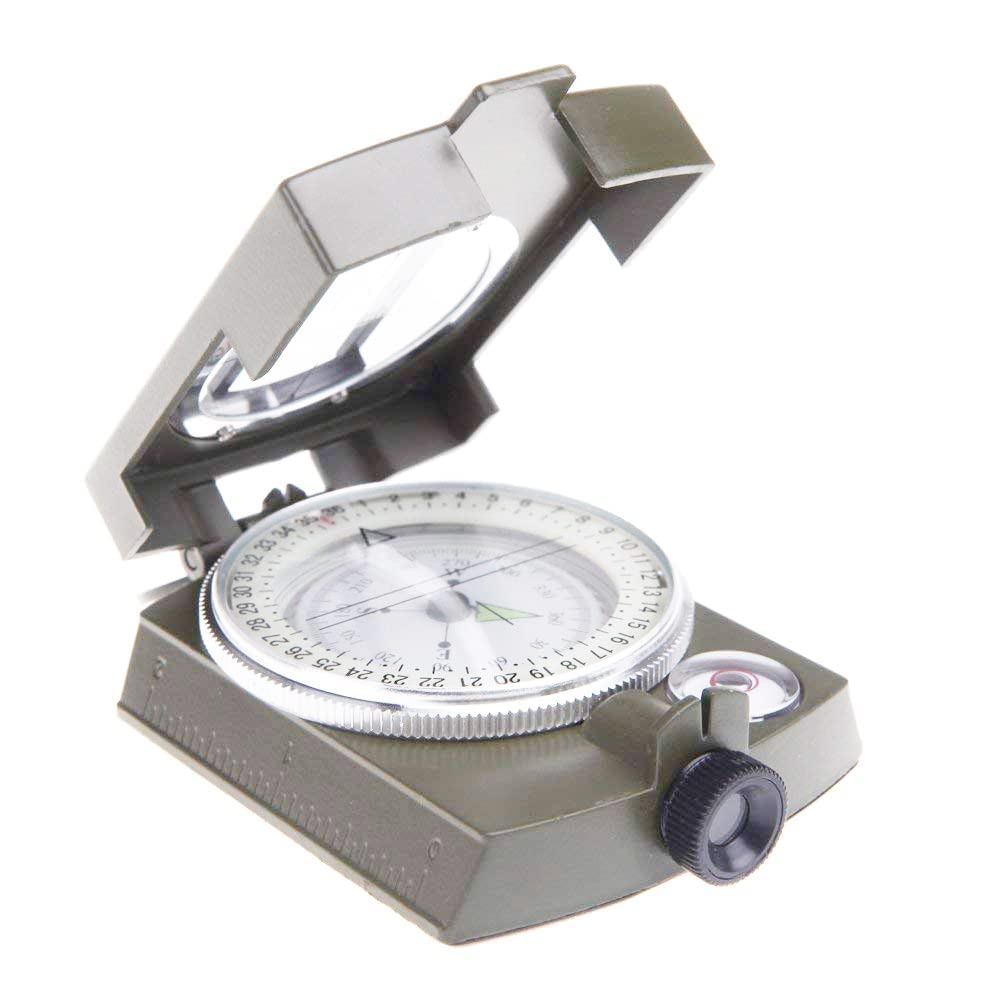 Portable Camping Compass Military Army Geology Lensatic Prismatic Compass Multi Functional Outdoor Camping Exploration Tool with Fluorescent Light Aluminum Alloy Gifting Item (B09QSBPMHY) Amazon Price History, Amazon Price Tracker