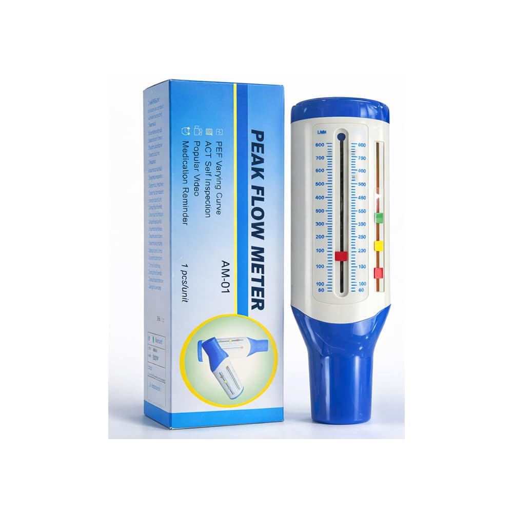 Peak Flow Meter for Asthma & Respiratory Disorder – PEF Lung Function Monitor – Easy Home Respiratory Monitoring Device for Adults-image-24