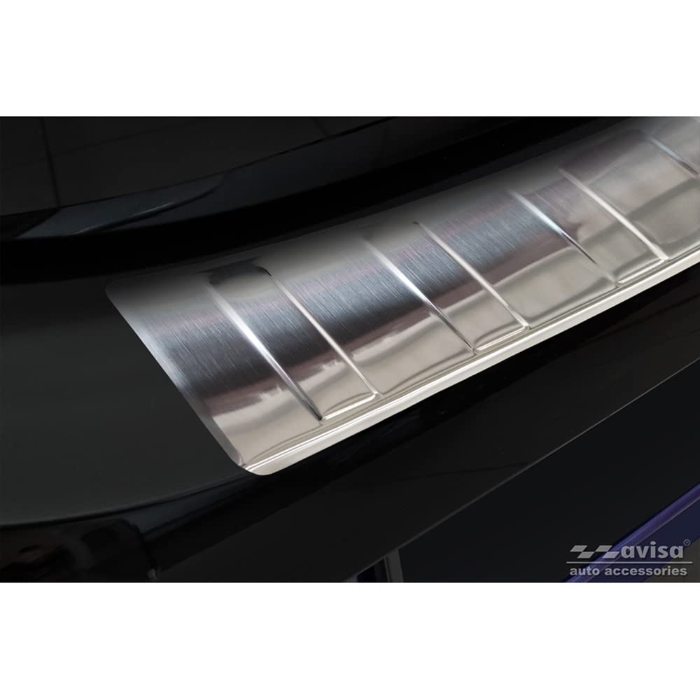 Accessorio Dacia Jogger 2022 Protezione Paraurti Posteriore In Acciaio Inox Nero Per Dacia Jogger 2022- - Modello 'Ribs' Paraurti Acciaio Inox Per Dacia Jogger