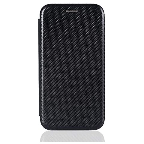 VGANA Wallet Case for Nokia G10, Carbon Fiber Waterproof Filp Book Cover. Black Cover