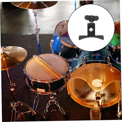 Soporte de montaje para aro de caja Hemoton Clamp con agarre firme, construcción duradera para instrumentos de percusión y tambor fácil instalación, negro miniatura 3