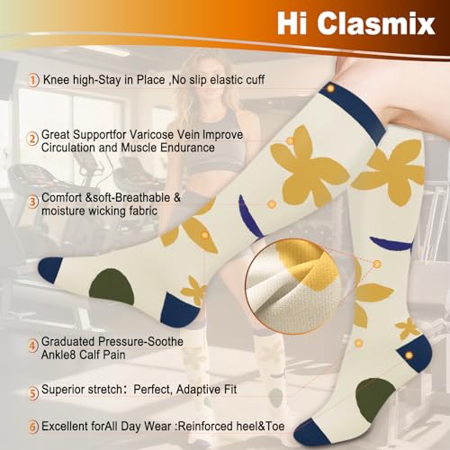 Image of Graduated Medical Compression Socks for Women&Men 20-30mmhg Knee High Sock