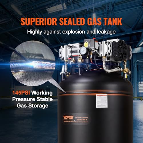 VEVOR 80 Gallon Oil-Free Air Compressor