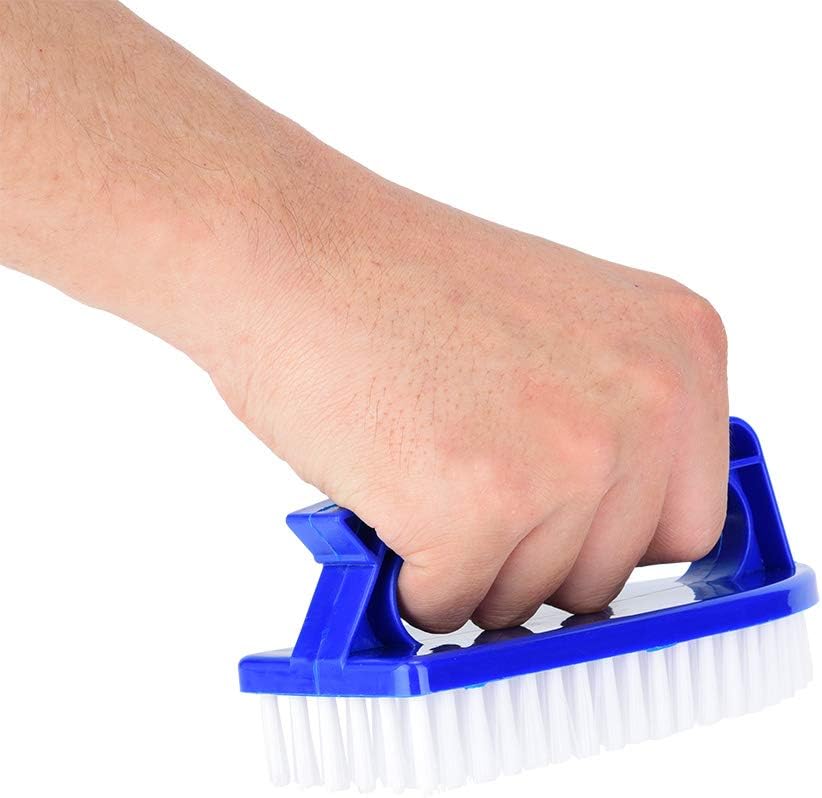 Swimming Pool Step Corner Brush Hand-held Door Window Tools with Fine Nonslip Handle