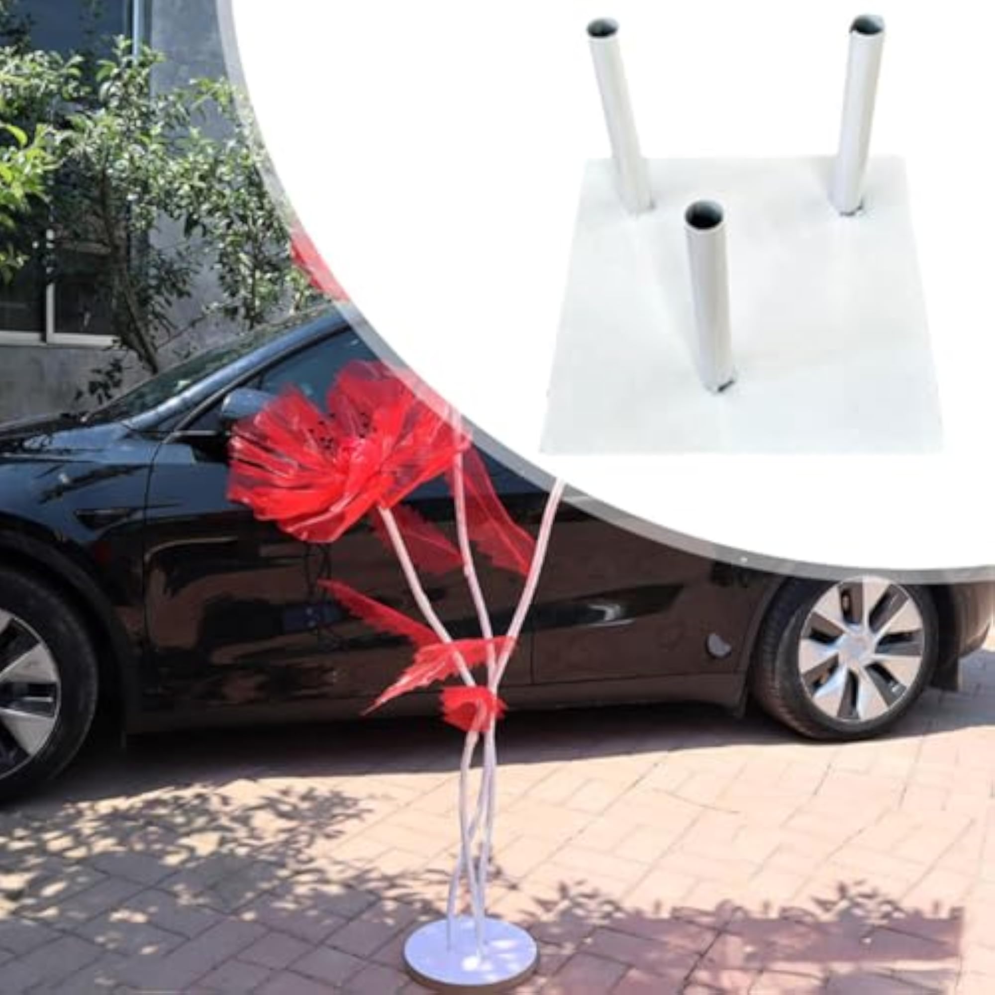 Flower Pole Display Stand for Home Decor