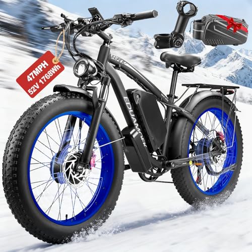LPQVIATAS Peak 9000W Dual-Motor-Ebike with 52V...