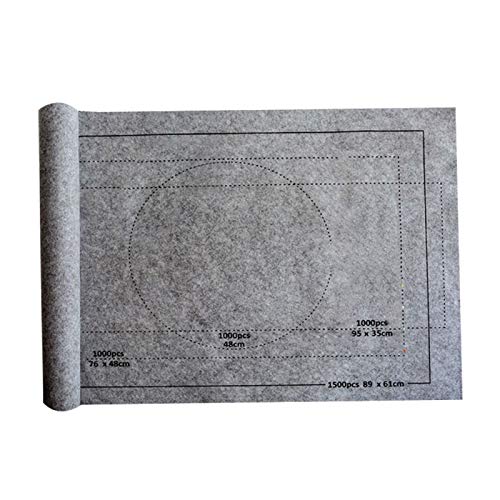Tapis de rangement enroulable en feutre pour puzzle Gris 118 x 66 cm Cover