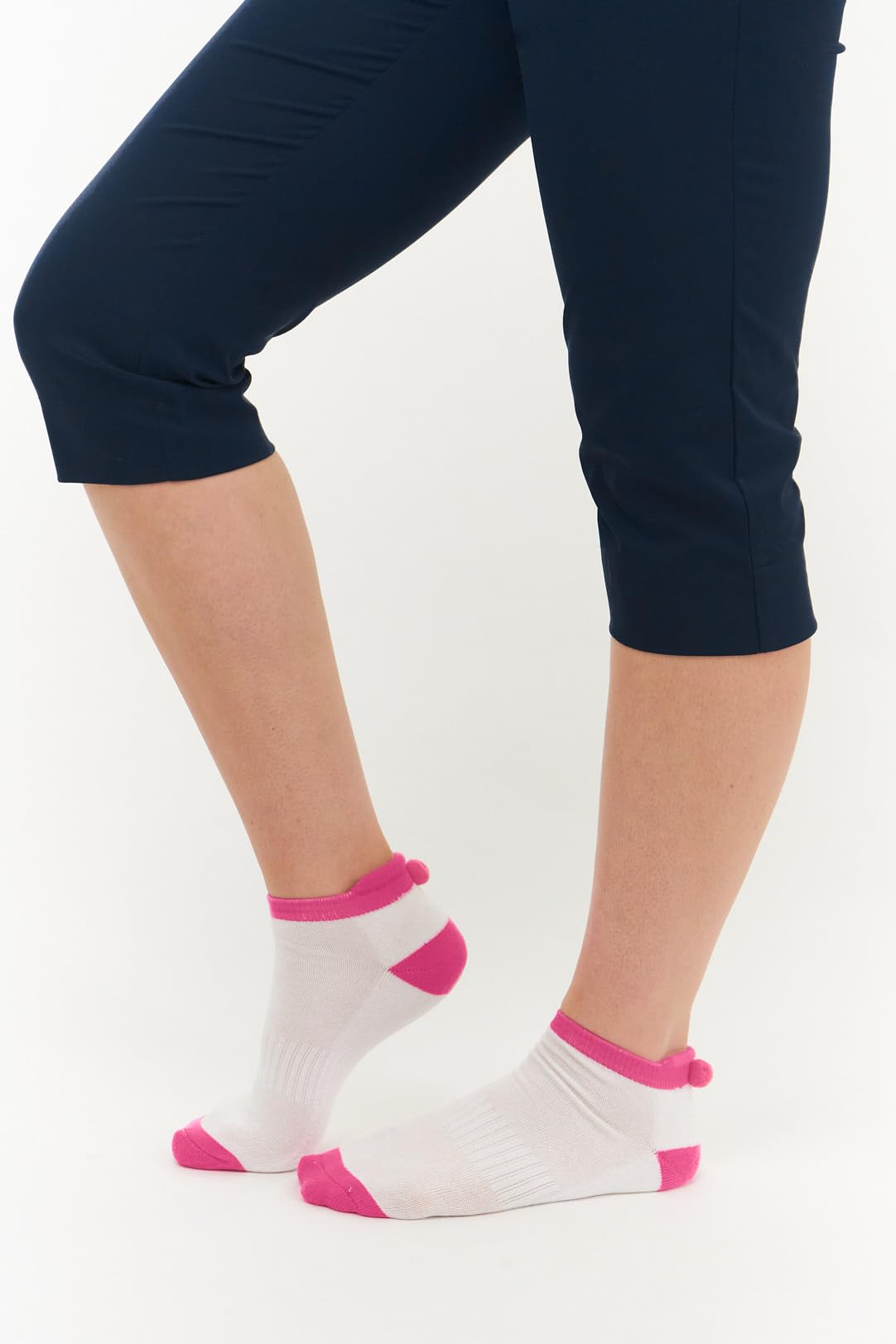 Surprizeshop Ladies Golf Socks (3 Pack) | Cushioned Sole | Extended Tab at rear | One Size UK 4-7 | Compression Fit for Support & Comfort | Womens Golf Socks…