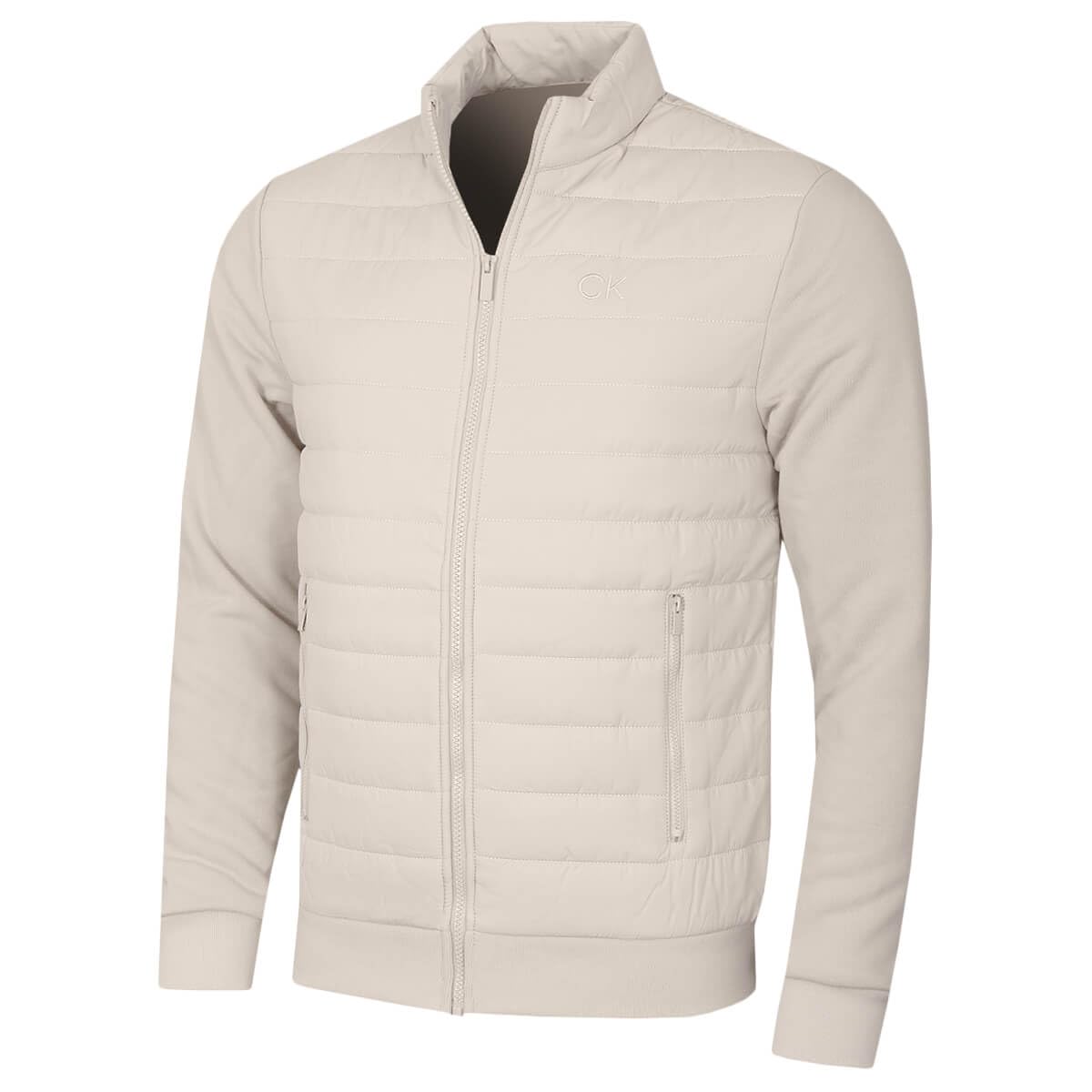 Calvin Klein Mens Hybrid Jacket - Parchment - XL