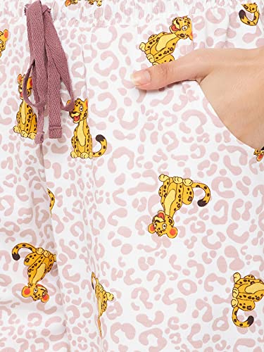 Image of Clovia Women's Cotton Pretty Florals Button Me Up Shirt & Pyjama