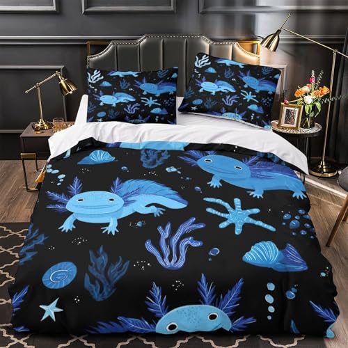Housse de couette 200x200cm en microfibre 3D avec fermeture éclair - 2