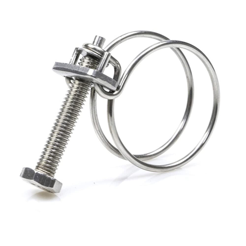 Double Wire Hose Clamp 304 Stainless Steel Clamps 9-120mm(80 85mm 1pcs)