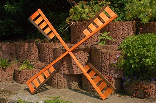 Deko-Shop-Hannusch Flügel Windrad Mühlenrad in verschiedenen Längen 67 cm, 92 cm oder 100 cm aus Holz, vollständig behandelt, Windmühle, Ersatzteile, Spannweite:92 cm