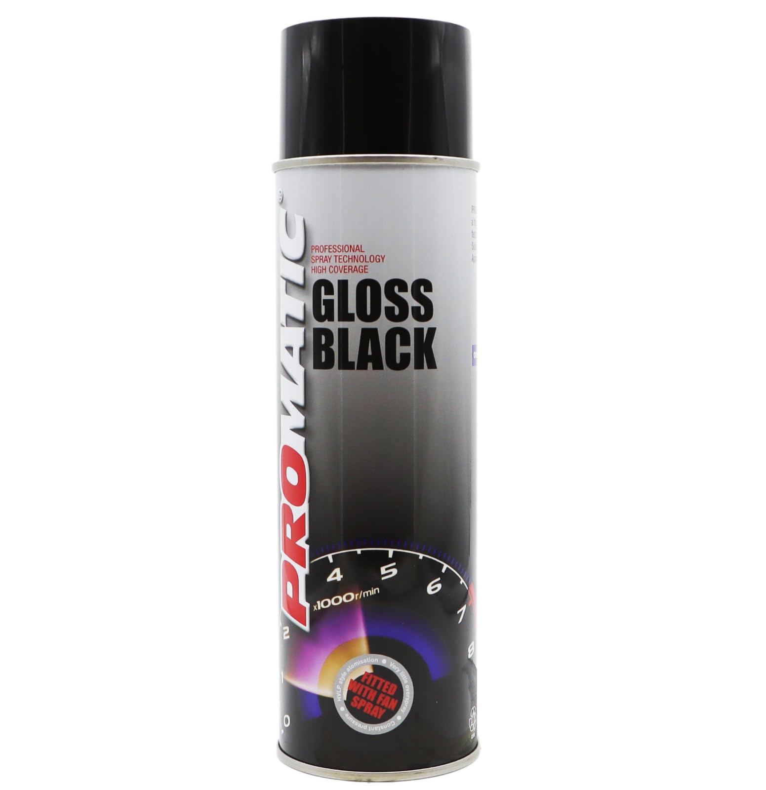 Promatic Gloss Black 500ml Aerosol