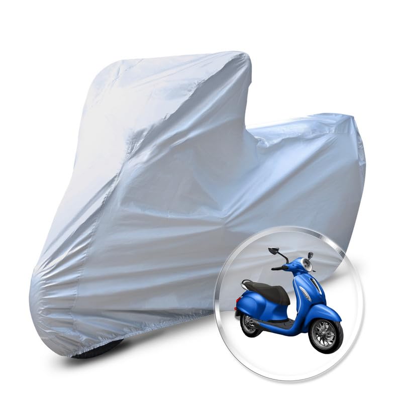Image of Neodrift 'CrystalMax' Bike Cover for Bajaj Chetak (All-Weather Motorcycle Protection, Water & UV Resistant, Dustproof, Windproof).