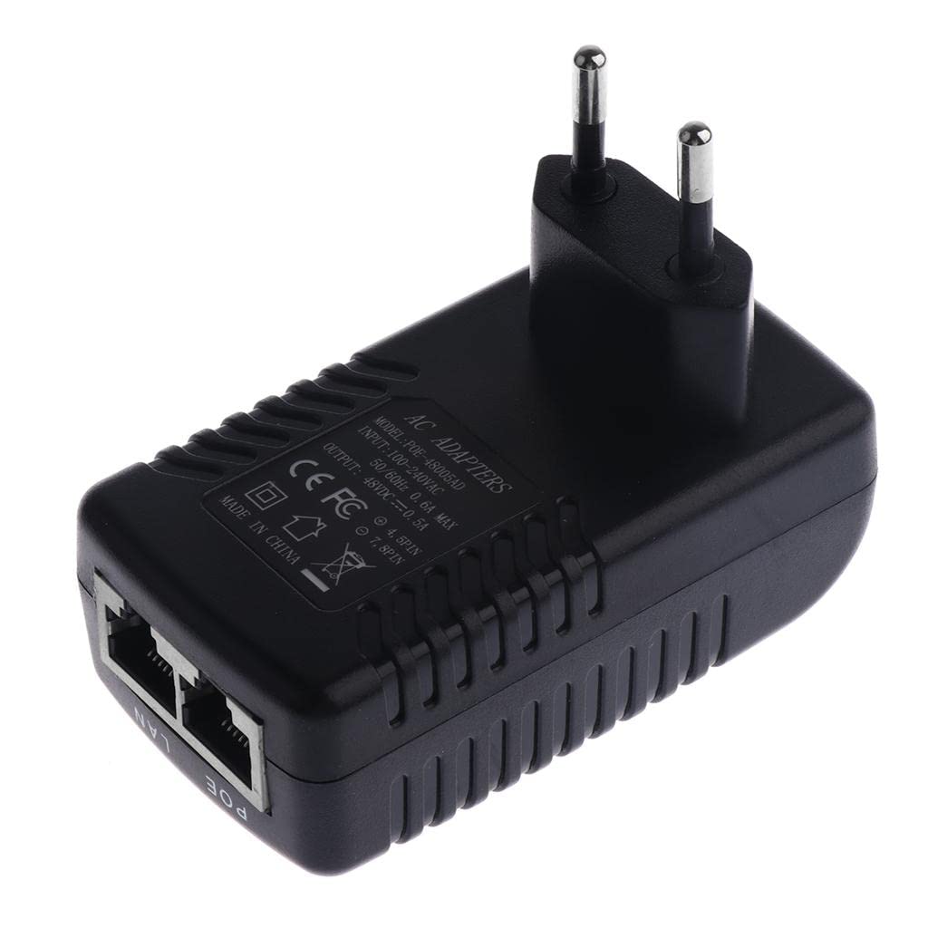 CALANDIS 48V 0.5A Poe Injector for CCTV IP Camera EU Power Over Ethernet Supply 802.3Af Injector Poe Switch Ethernet Adapter-image-40