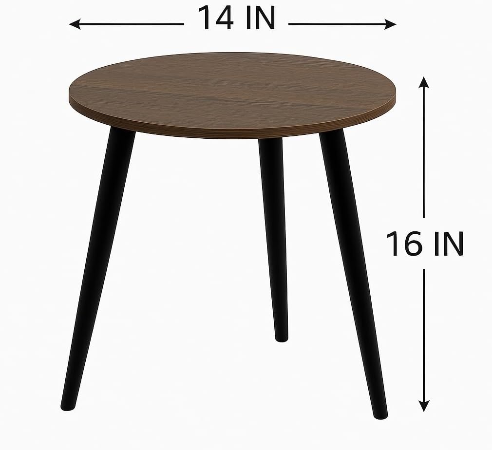 3-in-1 Ottoman Set – Storage Ottoman with Tray Table & Blanket – Round Navy Blue Footrest with Reversible Lid – Small Space Living Room or Bedroom Furniture, Modern Design.