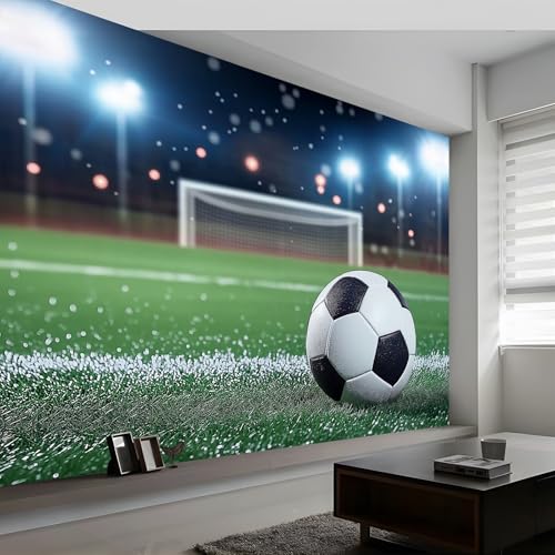 Papier peint mural 3D football 200x140 cm poster sport