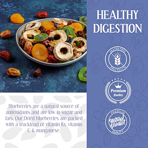 Image of 20-20 Dry Fruits Dried Blueberry Jar 400g (200g*2)| 100% Natural, No Added Sugar or Preservatives | Nutrient-Dense Superfood for Snacking & Baking | Sweet and Delicious (Pck of 2)