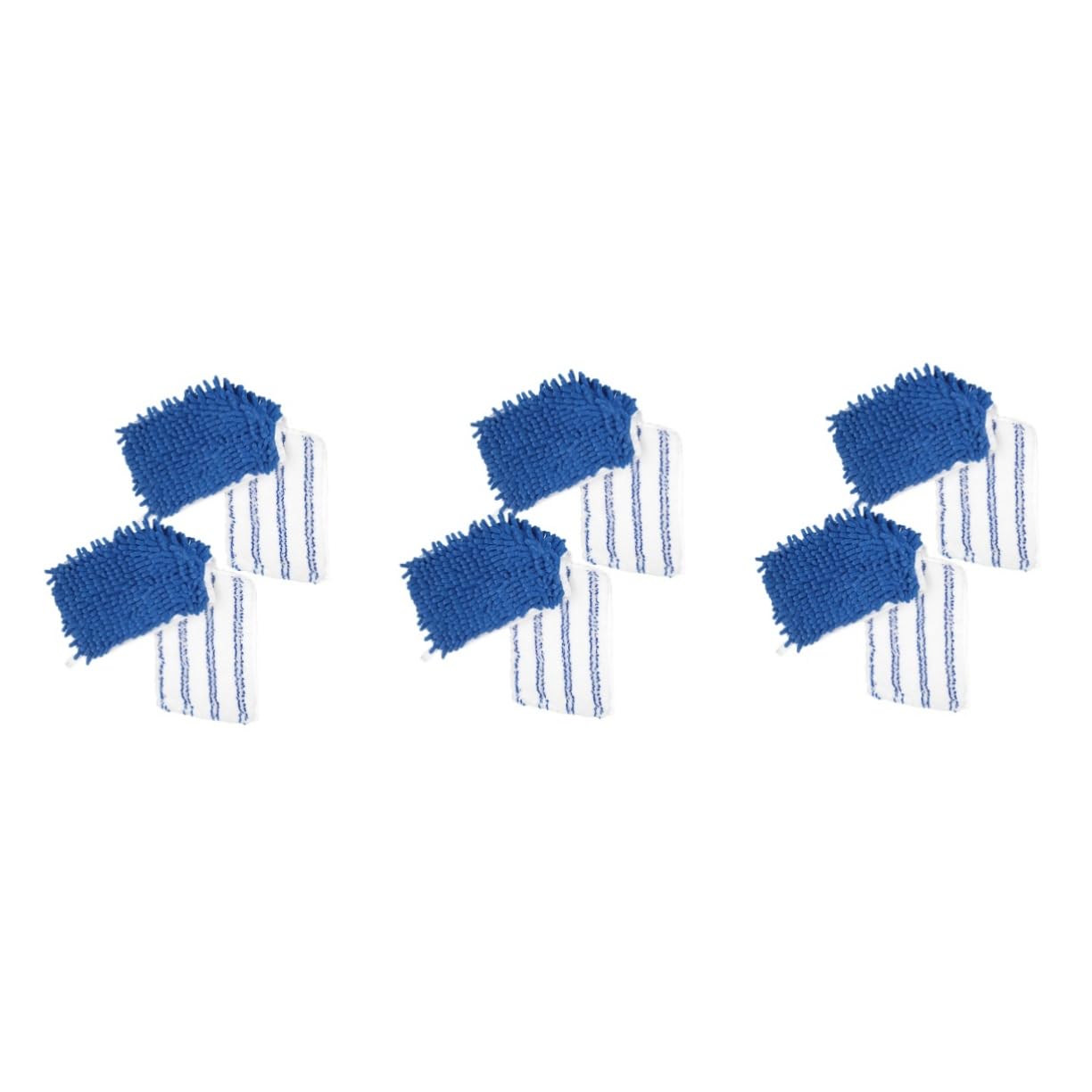 Ipetboom 6pezzi Panni Sostitutivi Chenille per Mop Ricambi Riutilizzabili per Pulizia Pavimenti Assorbe Sporcizia Compatibili con Superfici Ceramica e Piastrelle