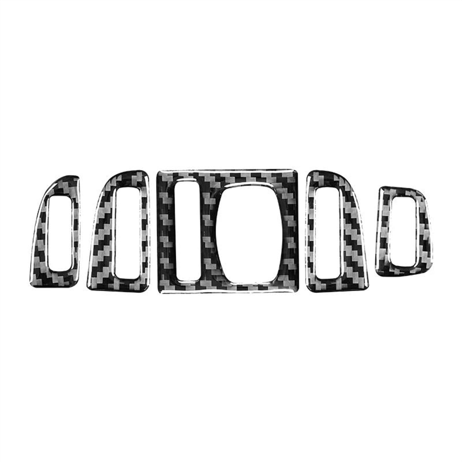 Piwine Black Car Interior Modification Air Outlet Volume Adjustment Trim Stickers Accessory For 5 Series F10 F18 2011-2017