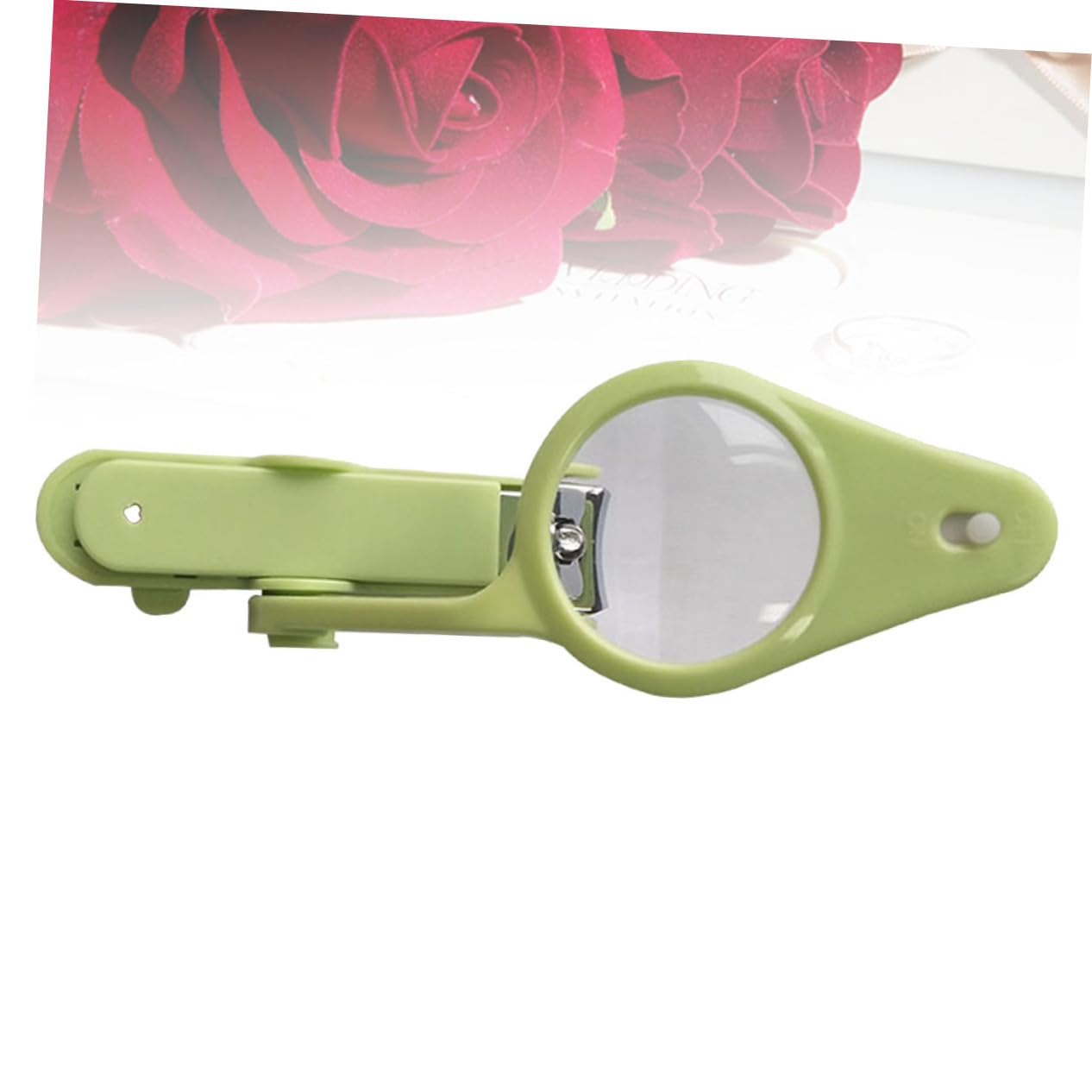 Toyvian 3pezzi Cutter Per Unghie Per Luce e Ingranditore Manicure Sicuro e Pratico Per Unghie Verde