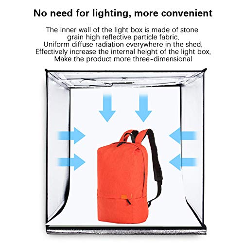 SALUTUYA Photo Tent Kit Light Box Ausrüstung für hochreflektierende Stoffe für Fotostudio-Produkte(European Power Supply… – Bild 6