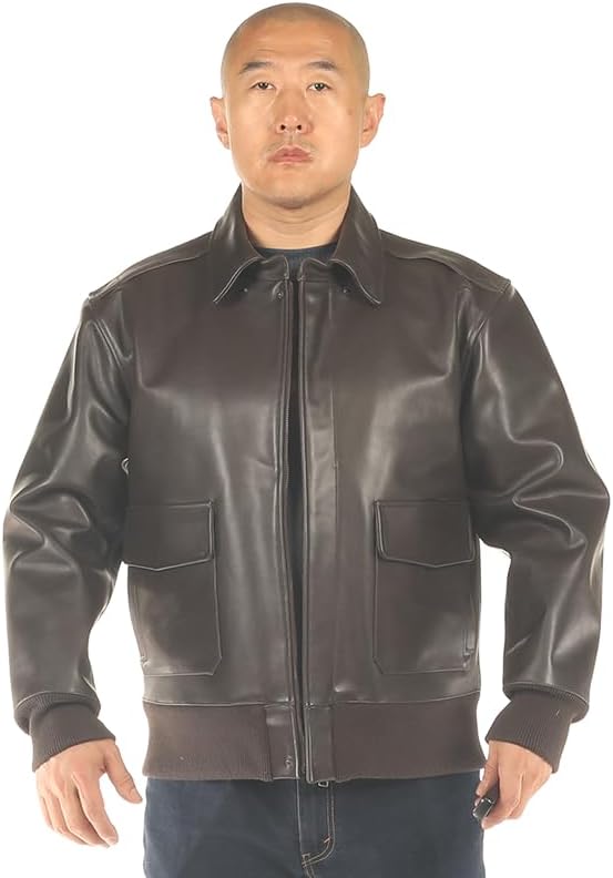 PIECOLOURA2 bomber leather jacket The first layer of cowhide