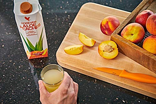 Forever Living - Aloe Peaches - (Tripack) | Aloe-Vera-Gel und Pfirsichpüree, ohne Konservierungsstoffe, vegan und glutenfrei, zur täglichen Nahrungsergänzung