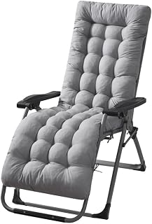 Patio Chaise Lounger Cushion Grey