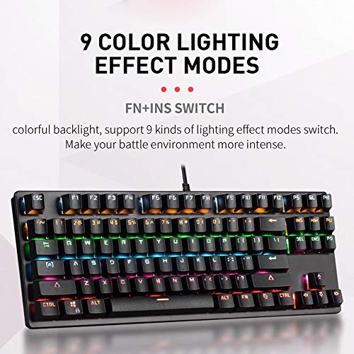 Teclado Gamer K917 Retro USB RGB Clásico Negro miniatura 4