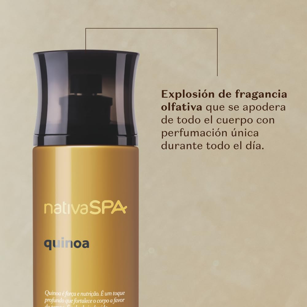 O Boticário | Nativa SPA | Quinoa | Bruma Corporal | Colonia | 200ml | Agua de Colonia | Body Splash | Vaporizador Perfumado | Vegano | Sensación de Frescor | Fragancia Duradera
