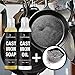 Culina Cast Iron Soap Set & Conditioning Oil & Stainless Scrubber | All Natural Ingredients | Best for Cleaning, Non-stick Cooking & Restoring | for Cast Iron Cookware, Skillets, Pans & Grills!…