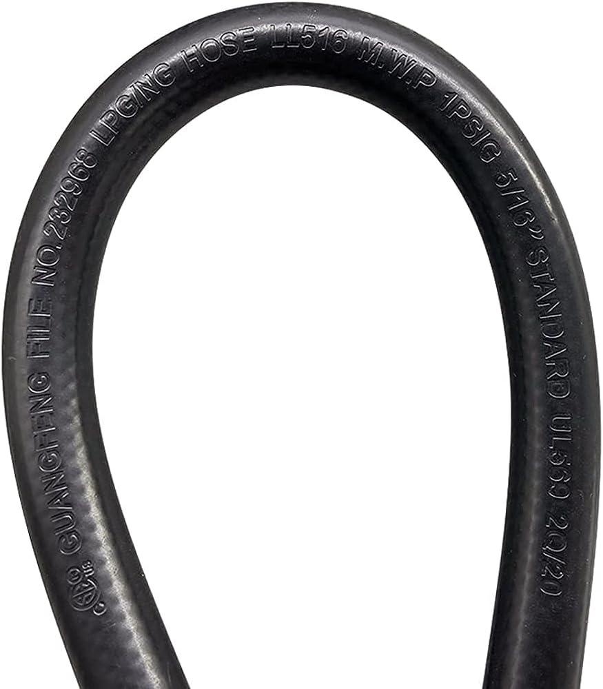 MCAMPAS 8FT Quick Connect Propane Hose with Regulator,1/4" Female Quick Connect Adapter x Acme Nut,1/4" Quick Connect Plug x 3/8" Female Flare for Olympian 5100 5500 RV Grill,Outdoor Firepit