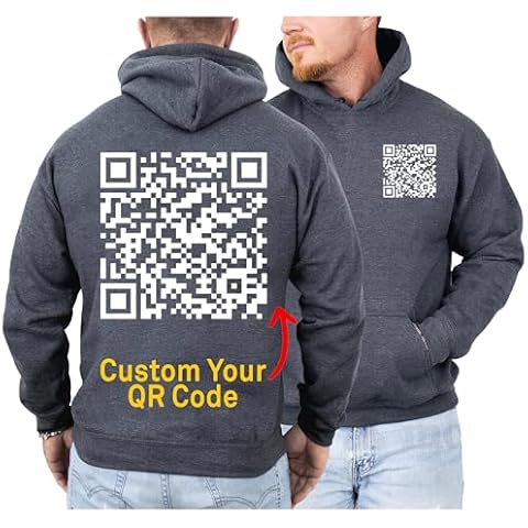 Famiheart Personalized QR Code Shirt for Men Women QR Code Logo Photo Text Funny QR Code Print on Your Hoodie Funny Custom Gift for Christmas Cover