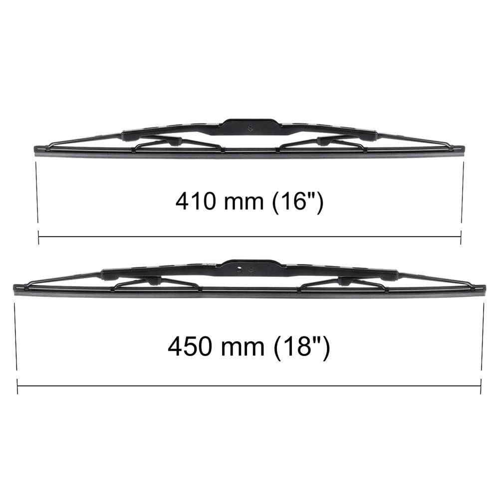 Balais D'essuie-glace STANDARD Pour Suzuki Jimny (1998-2017) - Kit 2 Pièces (450mm + 410mm) - Silencieux Et Durables - 6